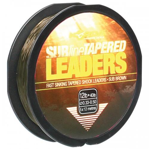 KORDA SUBLINE TAPERED LEADERS 0.28-0.50MM 5x12M KORDA SUBLINE TAPERED LEADERS 0.28-0.50MM 5x12M