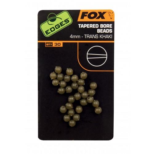 FOX EDGES 4MM TAPERED BORE BEADS CAC557 FOX EDGES 4MM TAPERED BORE BEADS CAC557